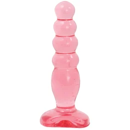 Pink Analni čep Cristal Jellies 5 Anal Delight - 14 cm.