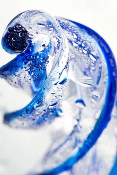 Nerealni Dildo Sekus Glass, staklo, prozirno, 18,5 cm