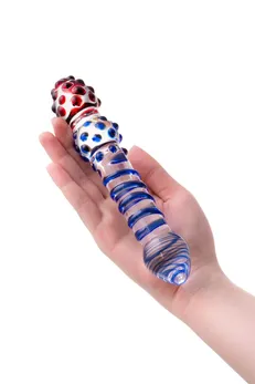 Sekus Glass dvostrani Dildo, staklo, prozirno, 20,5 cm