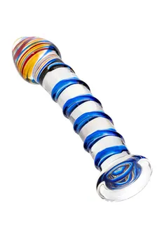 Nerealni Dildo Sekus Glass, staklo, prozirno, 18 cm (912069)