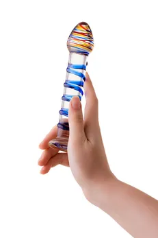 Nerealni Dildo Sekus Glass, staklo, prozirno, 18 cm (912069)