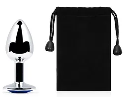 SILVER PLUG SMALL (utulka analna) boja kristala plava, L 72 mm, D 28 mm, težina 50g, art. SS-13