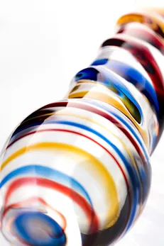 Sekus Glass dvostrani Dildo, staklo, prozirno, 19,5 cm