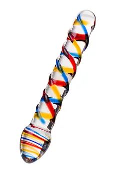 Sekus Glass dvostrani Dildo, staklo, prozirno, 19,5 cm