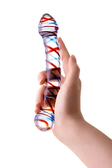 Sekus Glass dvostrani Dildo, staklo, prozirno, 21 cm