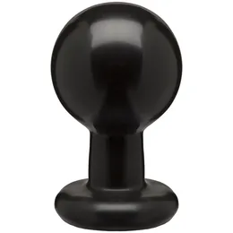 Okrugli crni Analni čep Classic Round Butt Plugs Large - 12,1 cm.