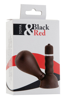 Black Red bi TOIFA vibracioni masažer za bradavice sa kruškom, ABS plastika, Crna, 8,2 cm (905002-5)