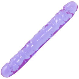 Dvostrani ljubičasti falus Cristal Jellies 12 Jr. Double Dong 30,5 cm.