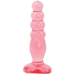 Pink Analni čep Cristal Jellies 5 Anal Delight - 14 cm.