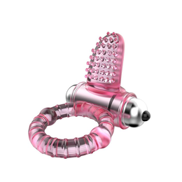 Prsten za erekciju sa vibracijom roze