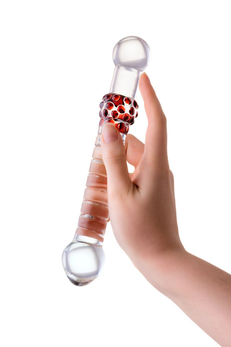 Sekus Glass dvostrani Dildo, staklo, prozirno, 22 cm, (912078)
