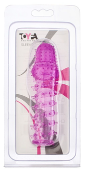 Toifa dodatak za penis sa resicama, TPE, ljubičasta, 13,5 cm