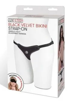 Plišane gaćice za Strapon U crnoj boji