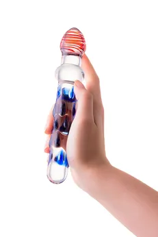 Sekus Glass dvostrani Dildo, staklo, prozirno, 20 cm