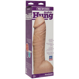 Ogromna realistička mlaznica VAC-u-Lock Realistic Hung - 31,7 cm.