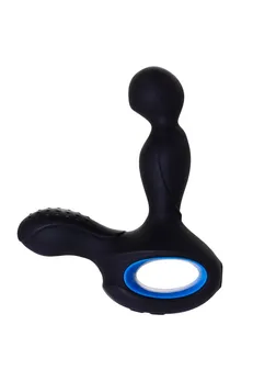 Erotist Sikth stimulator prostate sa rotacijom glave, silikon, Crna, 14,5 cm