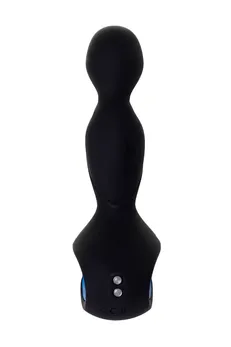 Erotist Sikth stimulator prostate sa rotacijom glave, silikon, Crna, 14,5 cm