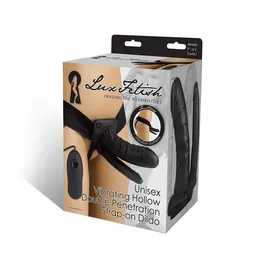 Vibrirajući šuplji dildo sa dvostrukom penetracijom