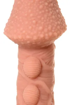 Dodatak za falus, sa mehurićima, vencima i rebrima, veličina S, Ektreme Sleeve