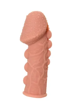 Dodatak za falus, sa mehurićima, vencima i rebrima, veličina S, Ektreme Sleeve