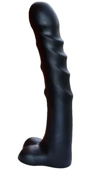 Crni dildo-gigant predator-37 cm.