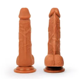 Dildo l radnog dela 140 mm d 34 mm, boja mulat, silikon art. ER-30051