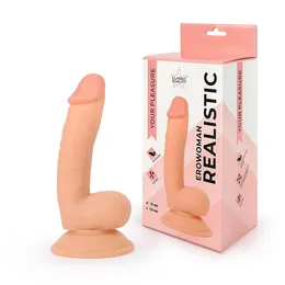 Realistični Erovoman dildo u boji mesa na usisnoj čaši
