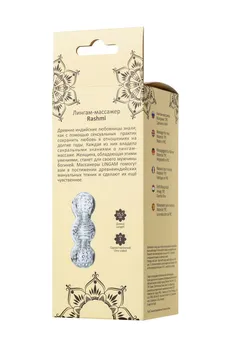 Masturbator nerealan Lingam bi TOIFA Rashmi, TPE, transparentan, 15,5 cm