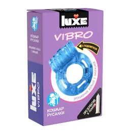 Plava erekcija Vibrokolco Luke vibro noćna mora sirene + kondom