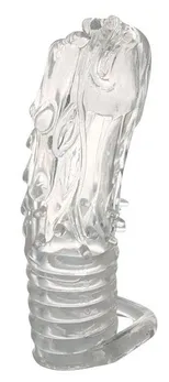 Zatvorena prozirna mlaznica u obliku zmaja sa nosačem prstena - 14 cm.