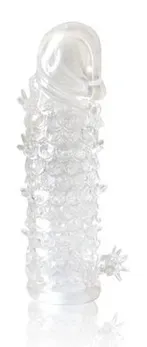 Zatvorena prozirna reljefna mlaznica Cristal Sleeve - 13 cm.