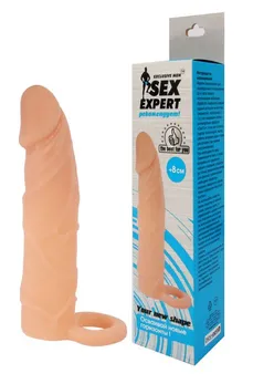 Dodatak za penis sa prstenom za skrotum - 17,4 cm.