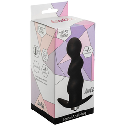 Analni čep sa vibracijama Spiral Anal plug Black (AAA baterije) 5008-03lola
