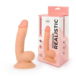 Realistični Erovoman dildo u boji mesa na usisnoj čaši