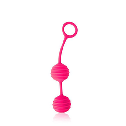 Ružičaste vaginalne kuglice sa rebrima Cosmo
