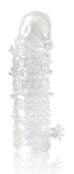 Zatvorena prozirna reljefna mlaznica Cristal Sleeve - 13 cm.