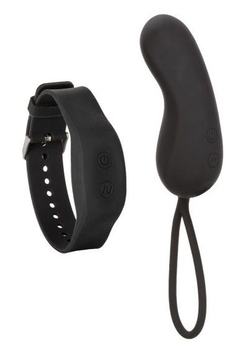 Black vibroiaizo sa Vristband Remote Curve narukvicom