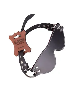 Maska za oči od kože obložene velurom