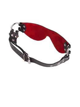 Maska za oči od kože obložene velurom