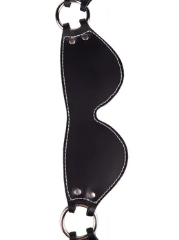 Maska za oči od kože obložene velurom