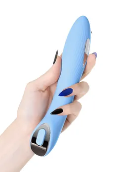 Tesla G-Point Phisics elektrostimulacioni Vibrator, silikon, cijan, 21 cm