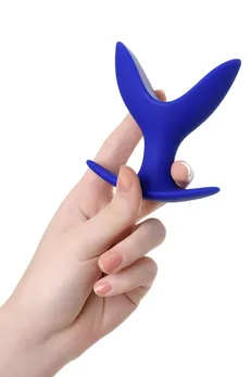 Proširiva analna čaura Todo bi Toifa Bloom, silikon, plava, 9 cm, Ø 6,5 cm