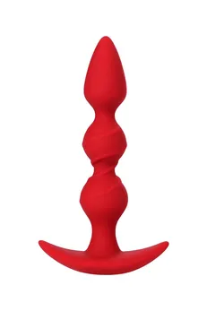 Analna čaura Todo bi Toifa Trio, silikon, crvena, 16 cm, Ø 3,3 cm