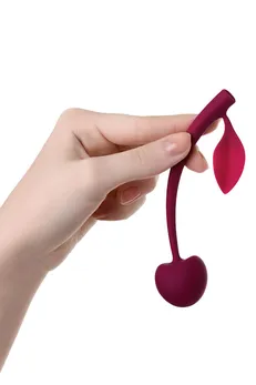 Jos Vild Cherri vaginalna kugla, silikon, bordo, 13 cm