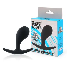 Crni kapasti Analni čep sa ograničivačem - 7,7 cm.