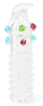 Zatvorena prozračna nasadka na penis sa izvonredima i odrostom 12 sm.