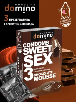 Презервативы для орального секса domino sweet sex с ароматом шоколадного мусса