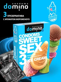 Презервативы для орального секса domino sweet sex с ароматом мороженого
