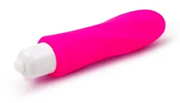 Ružičasta izdužena vibropula napravljena od silikona .
