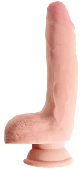 Telesni dildo na usisnoj čaši 9 Triple Density Cock with Balls-24,1 cm.